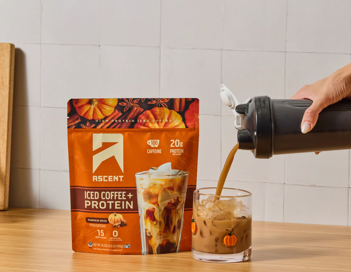 Pumpkin Spice Iced Coffee With Protein
