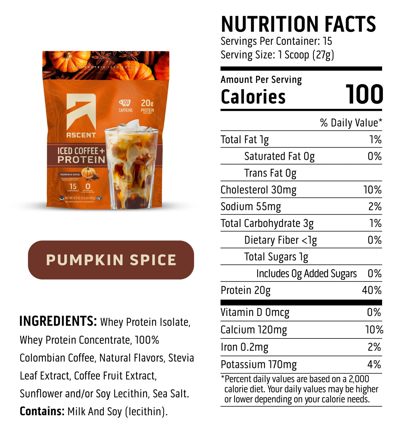 Pumpkin Spice Iced Coffee With Protein